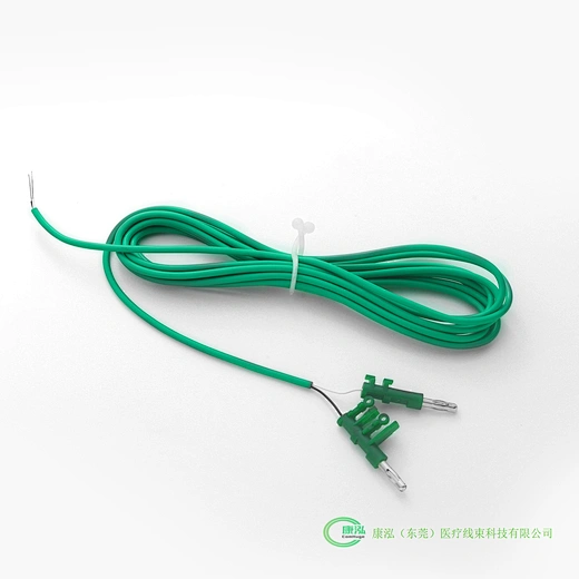 Green disposable forceps surgical cable for bipolar electrode